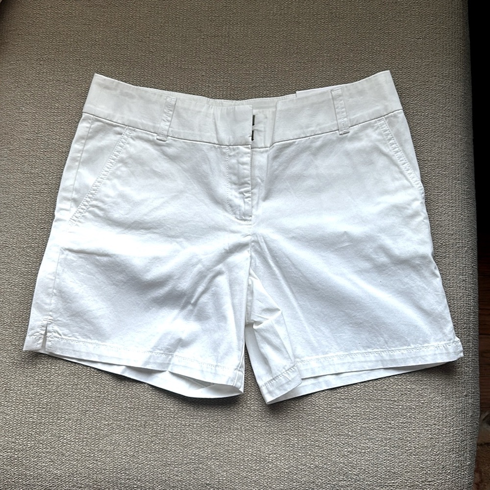 NEW Loft white cotton shorts NWT
